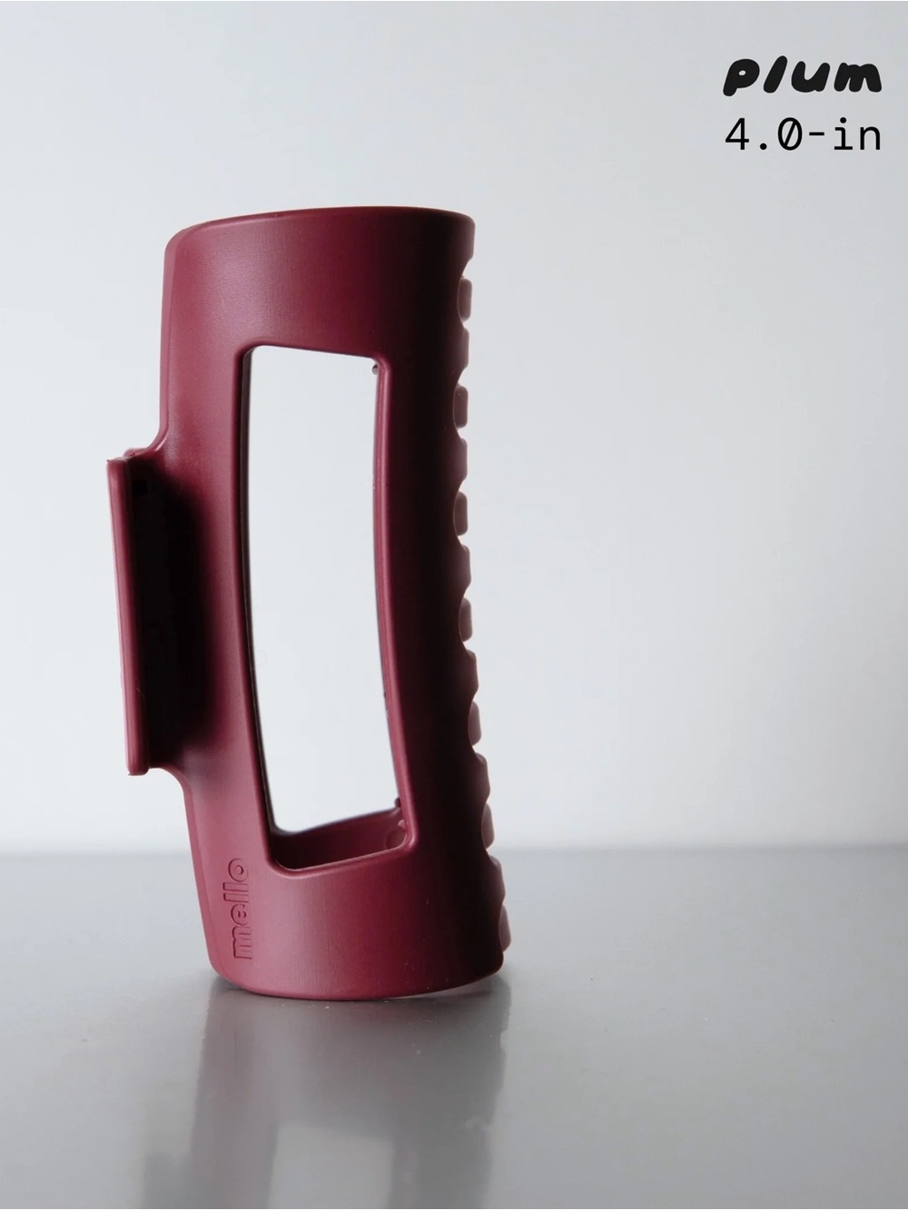 Mello Cloud Clip 4” Classic Plum Car Safe Flexible Claw Clip NIB